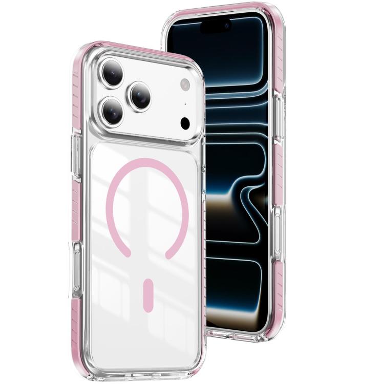 Étui de téléphone hybride en acrylique et TPU magnétique transparent Crystal Shield, pour iPhone 17 Pro Max, pour iPhone 17 Pro, pour iPhone 17, pour iPhone Air, pour iPhone 16 Pro Max, pour iPhone 16 Pro