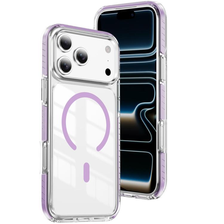 Étui de téléphone hybride en acrylique et TPU magnétique transparent Crystal Shield, pour iPhone 17 Pro Max, pour iPhone 17 Pro, pour iPhone 17, pour iPhone Air, pour iPhone 16 Pro Max, pour iPhone 16 Pro