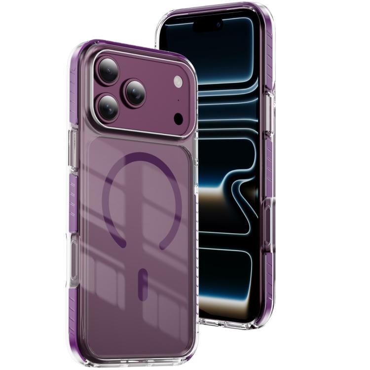 Étui de téléphone hybride en acrylique et TPU magnétique transparent Crystal Shield, pour iPhone 17 Pro Max, pour iPhone 17 Pro, pour iPhone 17, pour iPhone Air, pour iPhone 16 Pro Max, pour iPhone 16 Pro