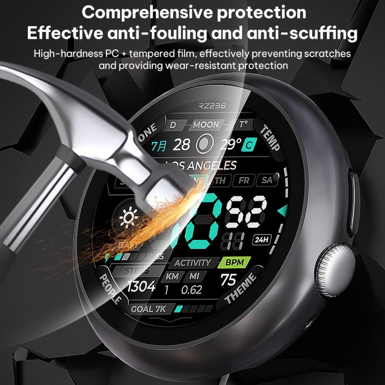 xDfind Film trempé avec pulvérisation d’huile intégrée Protection PC pour montre, Pour Google Pixel Watch 4 / 3 45mm, Pour Google Pixel Watch 4 / 3 / 2 / 1 41mm