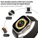 Lot de 5 bracelets de montre en nylon tressé avec boucle en métal à double section xDfind, pour Apple Watch 42 / 44 / 45 / 46 / 49 mm, pour Apple Watch 38 / 40 / 41 / S11 42 mm