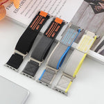 Lot de 5 bracelets de montre en nylon tressé avec boucle en métal à double section xDfind, pour Apple Watch 42 / 44 / 45 / 46 / 49 mm, pour Apple Watch 38 / 40 / 41 / S11 42 mm