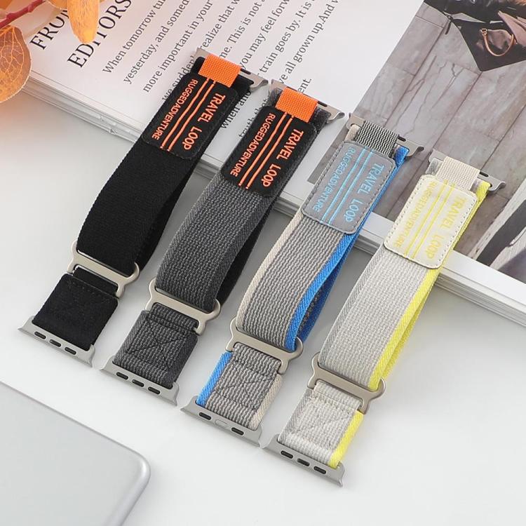 Lot de 5 bracelets de montre en nylon tressé avec boucle en métal à double section xDfind, pour Apple Watch 42 / 44 / 45 / 46 / 49 mm, pour Apple Watch 38 / 40 / 41 / S11 42 mm