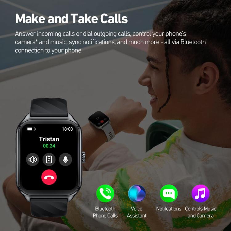 Zeblaze TS 4 1.94 inch AMOLED Screen IP68 Waterproof Sports Fitness Smart Watch