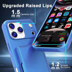 Étui de téléphone avec sac à cartes miroir caché horizontal en TPU hybride PC toucher peau, pour iPhone 17 Pro Max, pour iPhone 17 Pro, pour iPhone 17, pour iPhone Air
