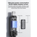 Câble de données de charge Yesido CA201 27W Type-C vers 8 broches avec écran OLED, Type-C vers 8 broches