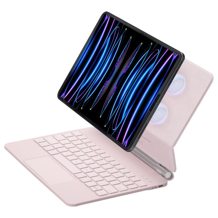 Housse en cuir avec clavier Bluetooth et pavé tactile, pour iPad 2025 / 2022, pour iPad Air 13 2025 / 2024 / Pro 12.9 2022
