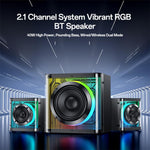 Enceinte Bluetooth RGB colorée 2.1 canaux 40W avec subwoofer Yesido YSW41, YSW41