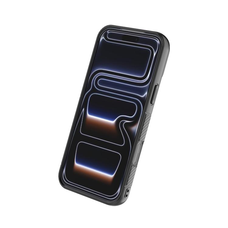 Coque de téléphone magnétique en TPU texturé vague BIBERCAS, pour iPhone 17 Pro Max