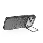 Coque de téléphone magnétique en TPU texturé vague BIBERCAS, pour iPhone 17 Pro Max