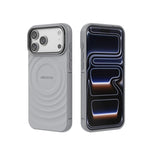 Coque de téléphone magnétique en TPU texturé vague BIBERCAS, pour iPhone 17 Pro Max