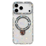 Coque de téléphone IMD double face à strass pailletés avec béquille, Pour iPhone 17 Pro Max, Pour iPhone 17 Pro, Pour iPhone 17, Pour iPhone Air, Pour iPhone 16 Pro Max, Pour iPhone 16 Pro, Pour iPhone 16 Plus, Pour iPhone 16