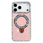 Coque de téléphone IMD double face à strass pailletés avec béquille, Pour iPhone 17 Pro Max, Pour iPhone 17 Pro, Pour iPhone 17, Pour iPhone Air, Pour iPhone 16 Pro Max, Pour iPhone 16 Pro, Pour iPhone 16 Plus, Pour iPhone 16