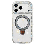 Coque de téléphone IMD double face à strass pailletés avec béquille, Pour iPhone 17 Pro Max, Pour iPhone 17 Pro, Pour iPhone 17, Pour iPhone Air, Pour iPhone 16 Pro Max, Pour iPhone 16 Pro, Pour iPhone 16 Plus, Pour iPhone 16