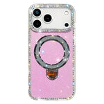 Coque de téléphone IMD double face à strass pailletés avec béquille, Pour iPhone 17 Pro Max, Pour iPhone 17 Pro, Pour iPhone 17, Pour iPhone Air, Pour iPhone 16 Pro Max, Pour iPhone 16 Pro, Pour iPhone 16 Plus, Pour iPhone 16