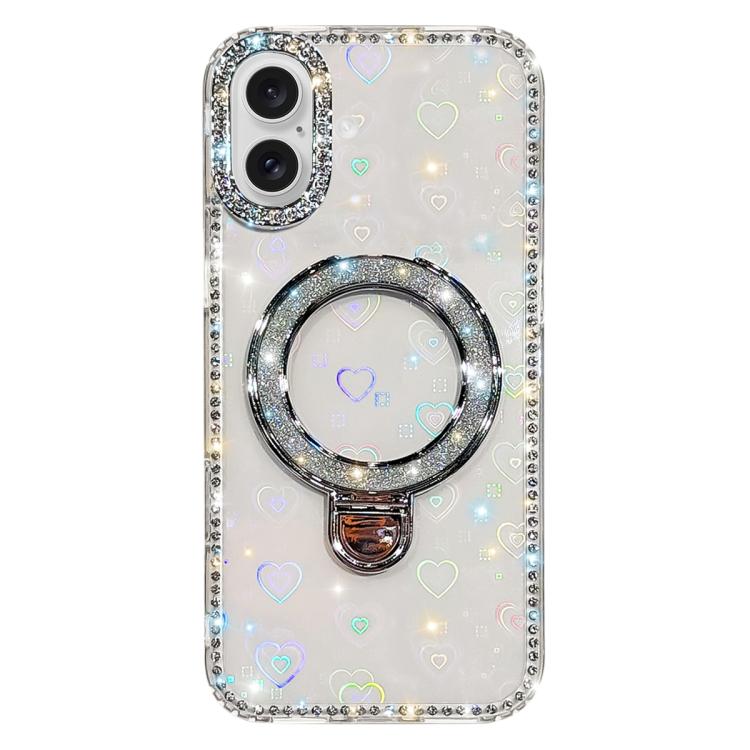 Coque de téléphone IMD double face à strass pailletés avec béquille, Pour iPhone 17 Pro Max, Pour iPhone 17 Pro, Pour iPhone 17, Pour iPhone Air, Pour iPhone 16 Pro Max, Pour iPhone 16 Pro, Pour iPhone 16 Plus, Pour iPhone 16