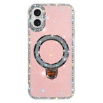 Coque de téléphone IMD double face à strass pailletés avec béquille, Pour iPhone 17 Pro Max, Pour iPhone 17 Pro, Pour iPhone 17, Pour iPhone Air, Pour iPhone 16 Pro Max, Pour iPhone 16 Pro, Pour iPhone 16 Plus, Pour iPhone 16