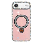 Coque de téléphone IMD double face à strass pailletés avec béquille, Pour iPhone 17 Pro Max, Pour iPhone 17 Pro, Pour iPhone 17, Pour iPhone Air, Pour iPhone 16 Pro Max, Pour iPhone 16 Pro, Pour iPhone 16 Plus, Pour iPhone 16