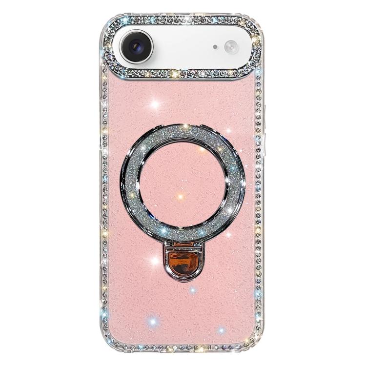 Coque de téléphone IMD double face à strass pailletés avec béquille, Pour iPhone 17 Pro Max, Pour iPhone 17 Pro, Pour iPhone 17, Pour iPhone Air, Pour iPhone 16 Pro Max, Pour iPhone 16 Pro, Pour iPhone 16 Plus, Pour iPhone 16
