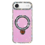 Coque de téléphone IMD double face à strass pailletés avec béquille, Pour iPhone 17 Pro Max, Pour iPhone 17 Pro, Pour iPhone 17, Pour iPhone Air, Pour iPhone 16 Pro Max, Pour iPhone 16 Pro, Pour iPhone 16 Plus, Pour iPhone 16