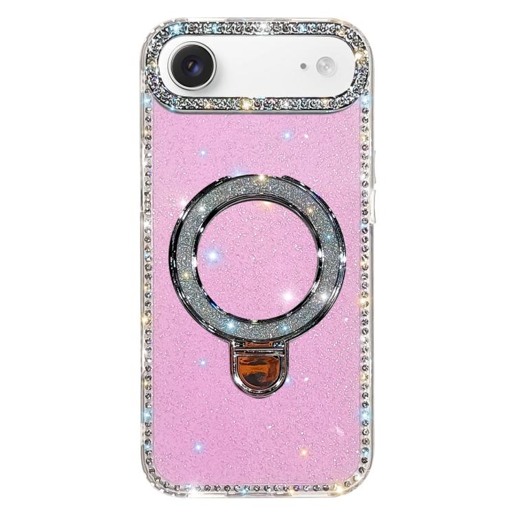 Coque de téléphone IMD double face à strass pailletés avec béquille, Pour iPhone 17 Pro Max, Pour iPhone 17 Pro, Pour iPhone 17, Pour iPhone Air, Pour iPhone 16 Pro Max, Pour iPhone 16 Pro, Pour iPhone 16 Plus, Pour iPhone 16