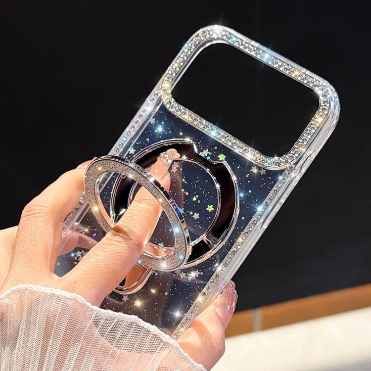 Coque de téléphone IMD double face à strass pailletés avec béquille, Pour iPhone 17 Pro Max, Pour iPhone 17 Pro, Pour iPhone 17, Pour iPhone Air, Pour iPhone 16 Pro Max, Pour iPhone 16 Pro, Pour iPhone 16 Plus, Pour iPhone 16