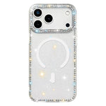Coque de téléphone magnétique hybride en TPU PC IMD double face avec strass, Pour iPhone 17 Pro Max, Pour iPhone 17 Pro, Pour iPhone 17, Pour iPhone Air, Pour iPhone 16 Pro Max, Pour iPhone 16 Pro, Pour iPhone 16 Plus, Pour iPhone 16