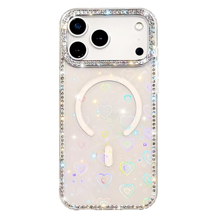 Coque de téléphone magnétique hybride en TPU PC IMD double face avec strass, Pour iPhone 17 Pro Max, Pour iPhone 17 Pro, Pour iPhone 17, Pour iPhone Air, Pour iPhone 16 Pro Max, Pour iPhone 16 Pro, Pour iPhone 16 Plus, Pour iPhone 16
