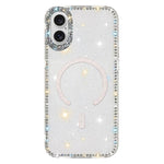 Coque de téléphone magnétique hybride en TPU PC IMD double face avec strass, Pour iPhone 17 Pro Max, Pour iPhone 17 Pro, Pour iPhone 17, Pour iPhone Air, Pour iPhone 16 Pro Max, Pour iPhone 16 Pro, Pour iPhone 16 Plus, Pour iPhone 16