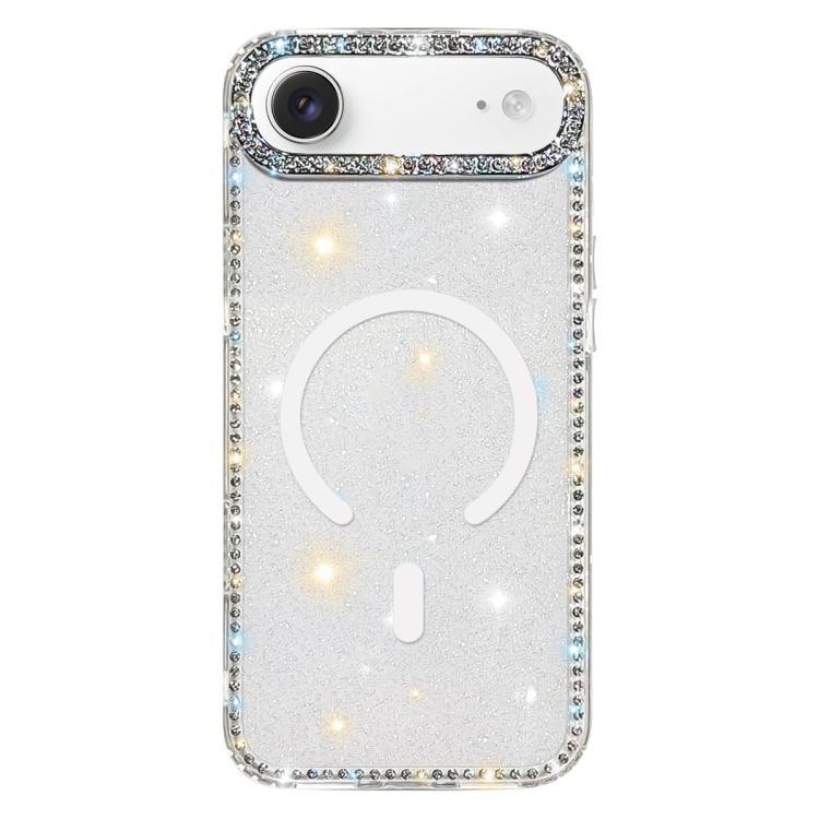 Coque de téléphone magnétique hybride en TPU PC IMD double face avec strass, Pour iPhone 17 Pro Max, Pour iPhone 17 Pro, Pour iPhone 17, Pour iPhone Air, Pour iPhone 16 Pro Max, Pour iPhone 16 Pro, Pour iPhone 16 Plus, Pour iPhone 16