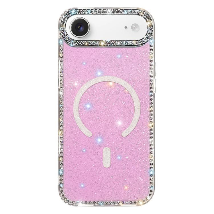 Coque de téléphone magnétique hybride en TPU PC IMD double face avec strass, Pour iPhone 17 Pro Max, Pour iPhone 17 Pro, Pour iPhone 17, Pour iPhone Air, Pour iPhone 16 Pro Max, Pour iPhone 16 Pro, Pour iPhone 16 Plus, Pour iPhone 16