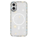 Coque de téléphone magnétique hybride en TPU PC IMD double face avec strass, Pour iPhone 17 Pro Max, Pour iPhone 17 Pro, Pour iPhone 17, Pour iPhone Air, Pour iPhone 16 Pro Max, Pour iPhone 16 Pro, Pour iPhone 16 Plus, Pour iPhone 16