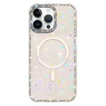 Coque de téléphone magnétique hybride en TPU PC IMD double face à strass, pour iPhone 15 Pro Max, pour iPhone 15 Pro, pour iPhone 15, pour iPhone 14, pour iPhone 14 Pro, pour iPhone 14 Pro Max, pour iPhone 13 Pro Max, pour iPhone 13 Pro