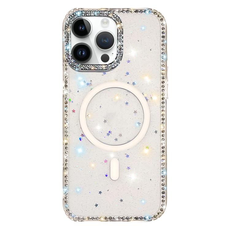 Coque de téléphone magnétique hybride en TPU PC IMD double face à strass, pour iPhone 15 Pro Max, pour iPhone 15 Pro, pour iPhone 15, pour iPhone 14, pour iPhone 14 Pro, pour iPhone 14 Pro Max, pour iPhone 13 Pro Max, pour iPhone 13 Pro