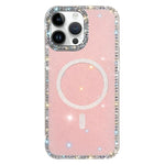Coque de téléphone magnétique hybride en TPU PC IMD double face à strass, pour iPhone 15 Pro Max, pour iPhone 15 Pro, pour iPhone 15, pour iPhone 14, pour iPhone 14 Pro, pour iPhone 14 Pro Max, pour iPhone 13 Pro Max, pour iPhone 13 Pro