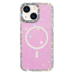 Coque de téléphone magnétique hybride PC TPU IMD double face avec strass, pour iPhone 13