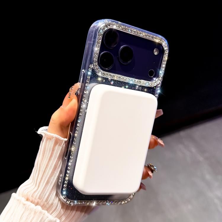 Coque de téléphone magnétique hybride en TPU PC IMD double face à strass, pour iPhone 15 Pro Max, pour iPhone 15 Pro, pour iPhone 15, pour iPhone 14, pour iPhone 14 Pro, pour iPhone 14 Pro Max, pour iPhone 13 Pro Max, pour iPhone 13 Pro