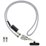 Câble de charge multifonctionnel MOCOME W3 Type-C vers Type-C, cordon de téléphone réglable en bandoulière