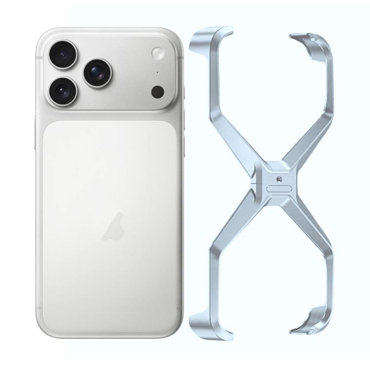 Coque de téléphone en métal sans cadre en forme de X, pour iPhone 17 Pro Max, pour iPhone 17 Pro