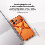 Coque de téléphone en métal sans cadre en forme de X, pour iPhone 17 Pro Max, pour iPhone 17 Pro