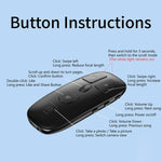 Télécommande Bluetooth multifonctionnelle KR-06 pour téléphone avec molette de défilement