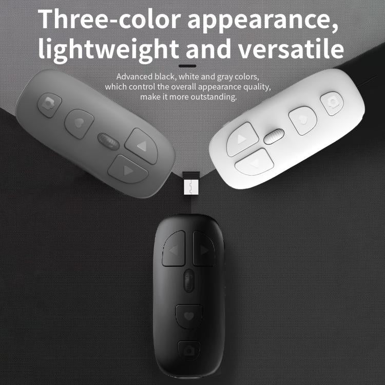 Télécommande Bluetooth multifonctionnelle KR-06 pour téléphone avec molette de défilement