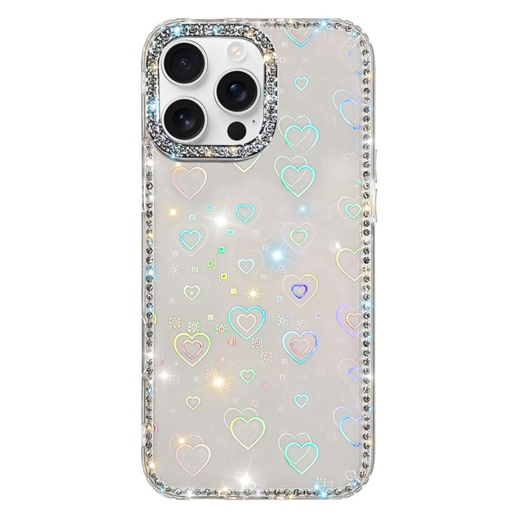Étui de téléphone hybride TPU PC IMD double face en strass, Pour iPhone 17 Pro Max, Pour iPhone 17 Pro, Pour iPhone 17, Pour iPhone Air, Pour iPhone 16 Pro Max, Pour iPhone 16 Pro, Pour iPhone 16 Plus, Pour iPhone 16