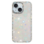 Coque de téléphone hybride TPU PC IMD double face avec strass, Pour iPhone 15 Pro Max, Pour iPhone 15 Pro, Pour iPhone 15, Pour iPhone 14, Pour iPhone 14 Pro, Pour iPhone 14 Pro Max, Pour iPhone 13 Pro Max, Pour iPhone 13 Pro