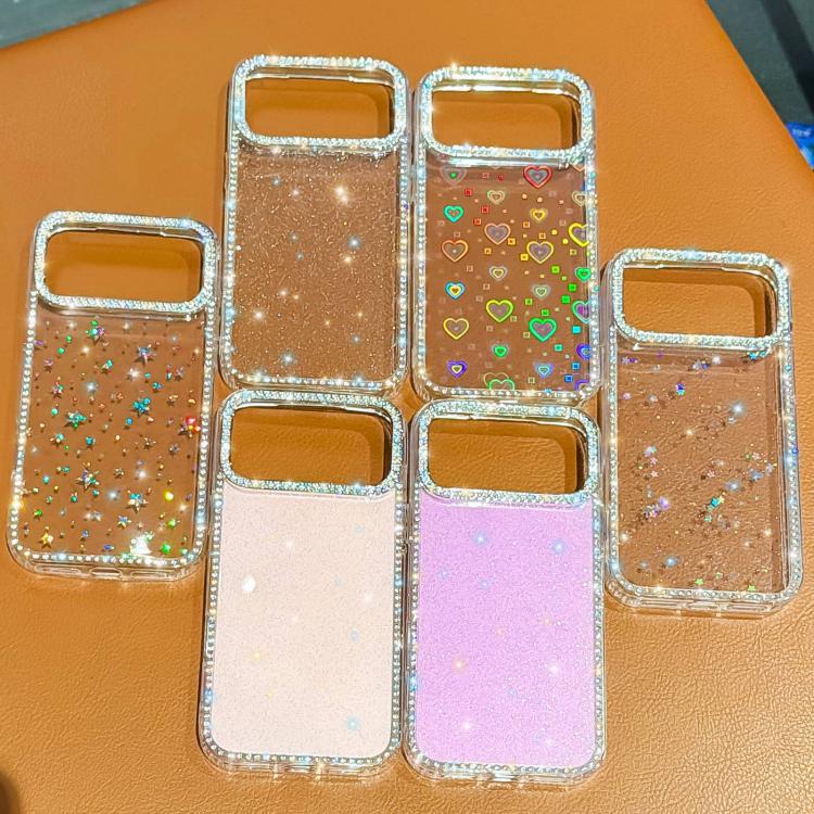 Coque de téléphone hybride TPU PC IMD double face avec strass, Pour iPhone 15 Pro Max, Pour iPhone 15 Pro, Pour iPhone 15, Pour iPhone 14, Pour iPhone 14 Pro, Pour iPhone 14 Pro Max, Pour iPhone 13 Pro Max, Pour iPhone 13 Pro