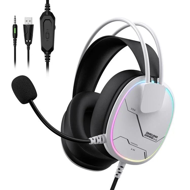 Écouteurs filaires circum-auriculaires ONIKUMA X91 avec microphone