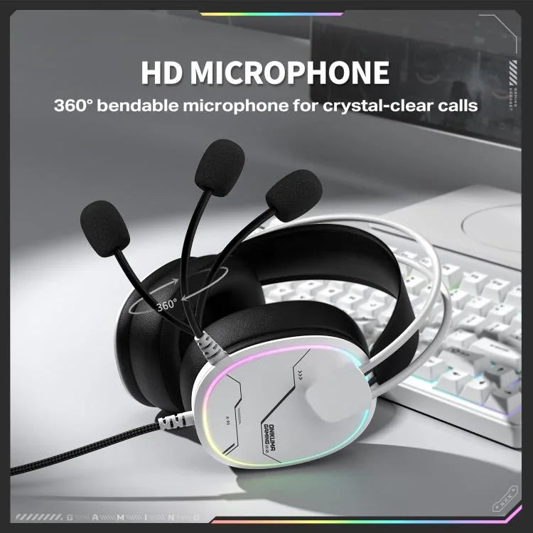 Écouteurs filaires circum-auriculaires ONIKUMA X91 avec microphone