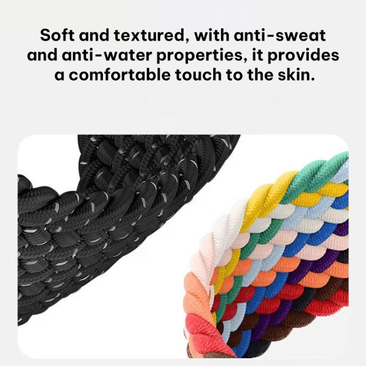 Bracelet de montre tressé en nylon avec boucle coulissante xDfind, pour Apple Watch 42 / 44 / 45 / 46 / 49 mm, pour Apple Watch 38 / 40 / 41 / S11 42 mm