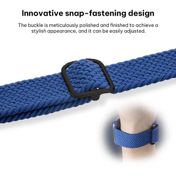 Bracelet de montre tressé en nylon avec boucle coulissante xDfind, pour Apple Watch 42 / 44 / 45 / 46 / 49 mm, pour Apple Watch 38 / 40 / 41 / S11 42 mm