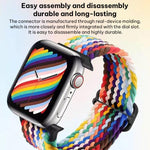 Bracelet de montre tressé en nylon avec boucle coulissante xDfind, pour Apple Watch 42 / 44 / 45 / 46 / 49 mm, pour Apple Watch 38 / 40 / 41 / S11 42 mm